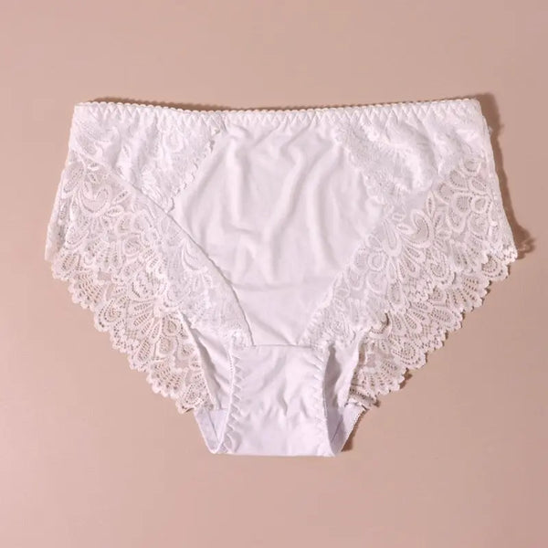 HLS High Waist Sexy Lace Trim Panties - Image #8
