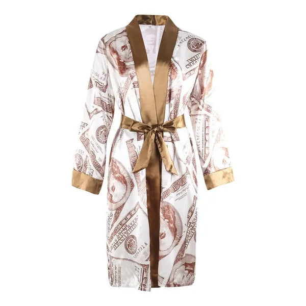 HLS Women's Aesthetic Print Robe. - Image #14