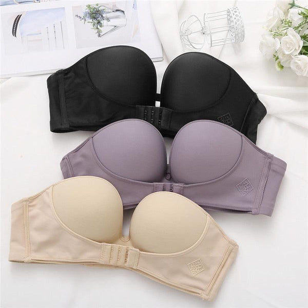 HLS Sexy Strapless Under Cup Lift Push Up Bra - Image #11
