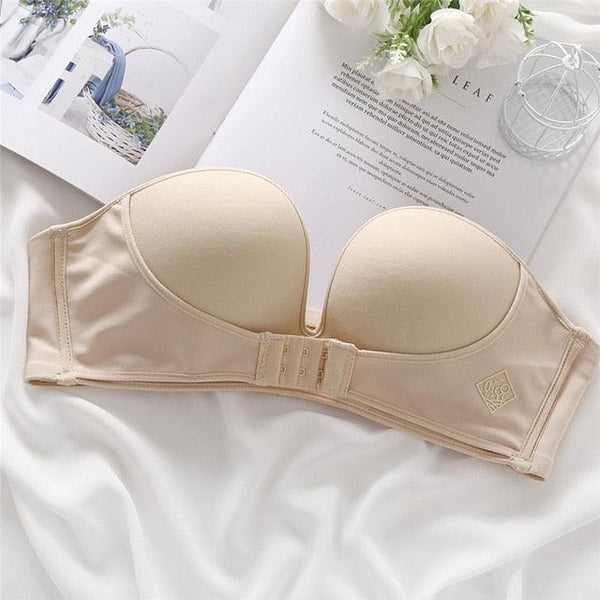 HLS Sexy Strapless Under Cup Lift Push Up Bra - Image #7