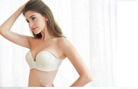 HLS Sexy Invisible Lace Push Up Bra.