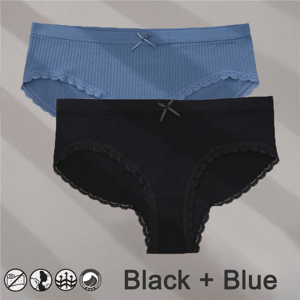 HLS M-XXL Lace Twist Pattern Sexy Panties