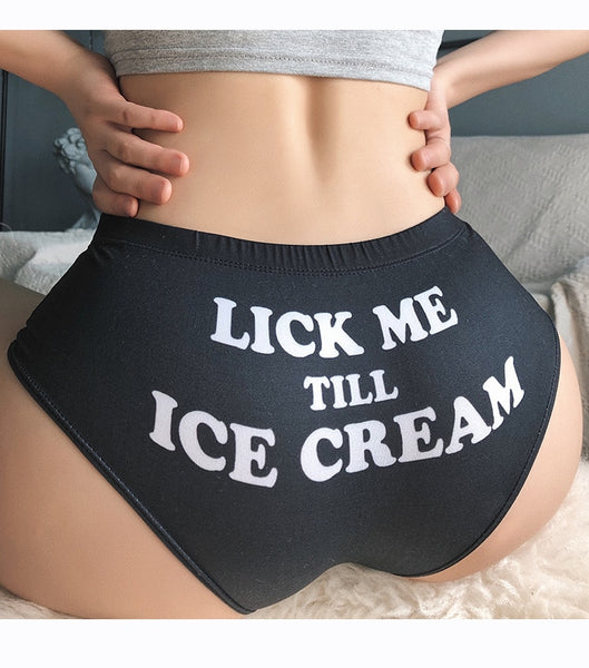 HLS 'Lick Me Till Ice Cream Sexy Stretch Panties.