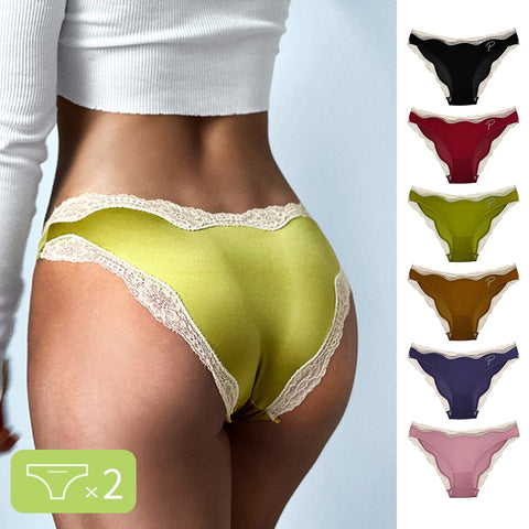 HLS Light Weight Low Rise Hipster Lace Trim Panties