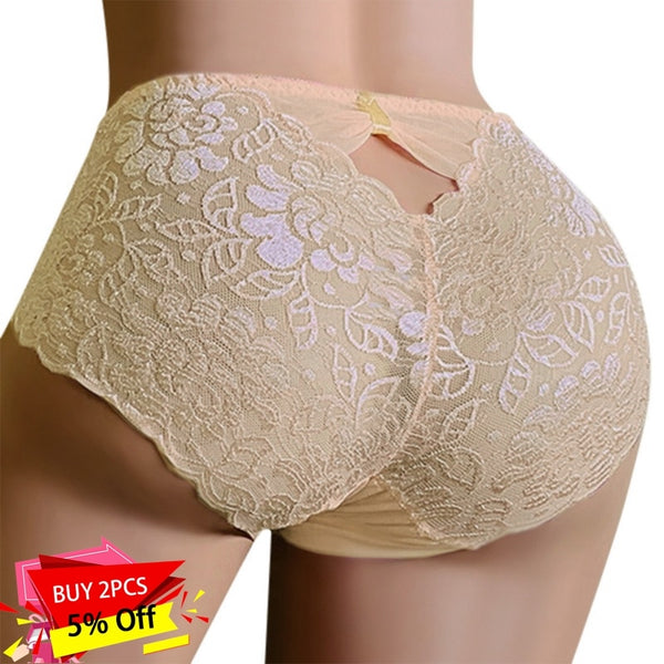 HLS Mid-Rise Seamless Lace Panties.