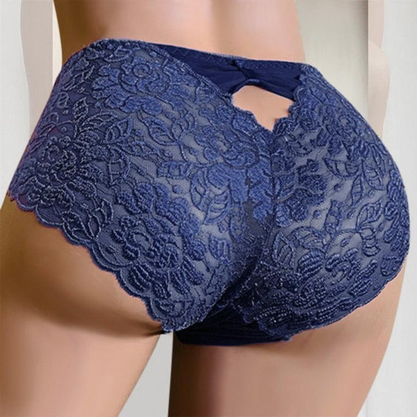 HLS Mid-Rise Seamless Lace Panties. - Image #1