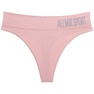 Her SP&CITY Sports Style Wide Waist Thong Panties.