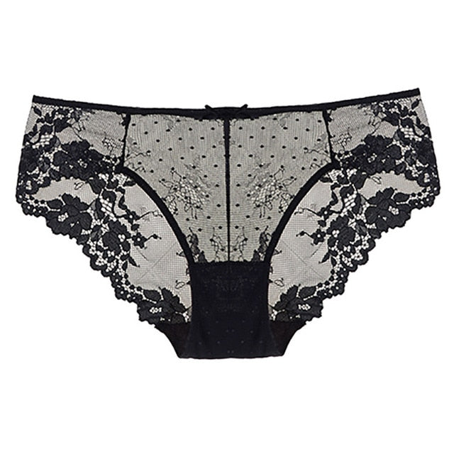 HLS Sexy Floral Lace Low-Rise Panties. – Herlingeriestore