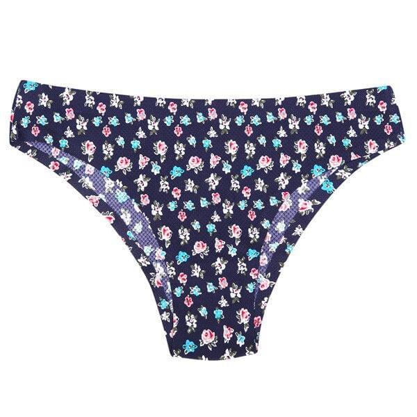 Her HIBUBBLE Sexy Mesh Breathable Low-Rise Panties with Flower Print.